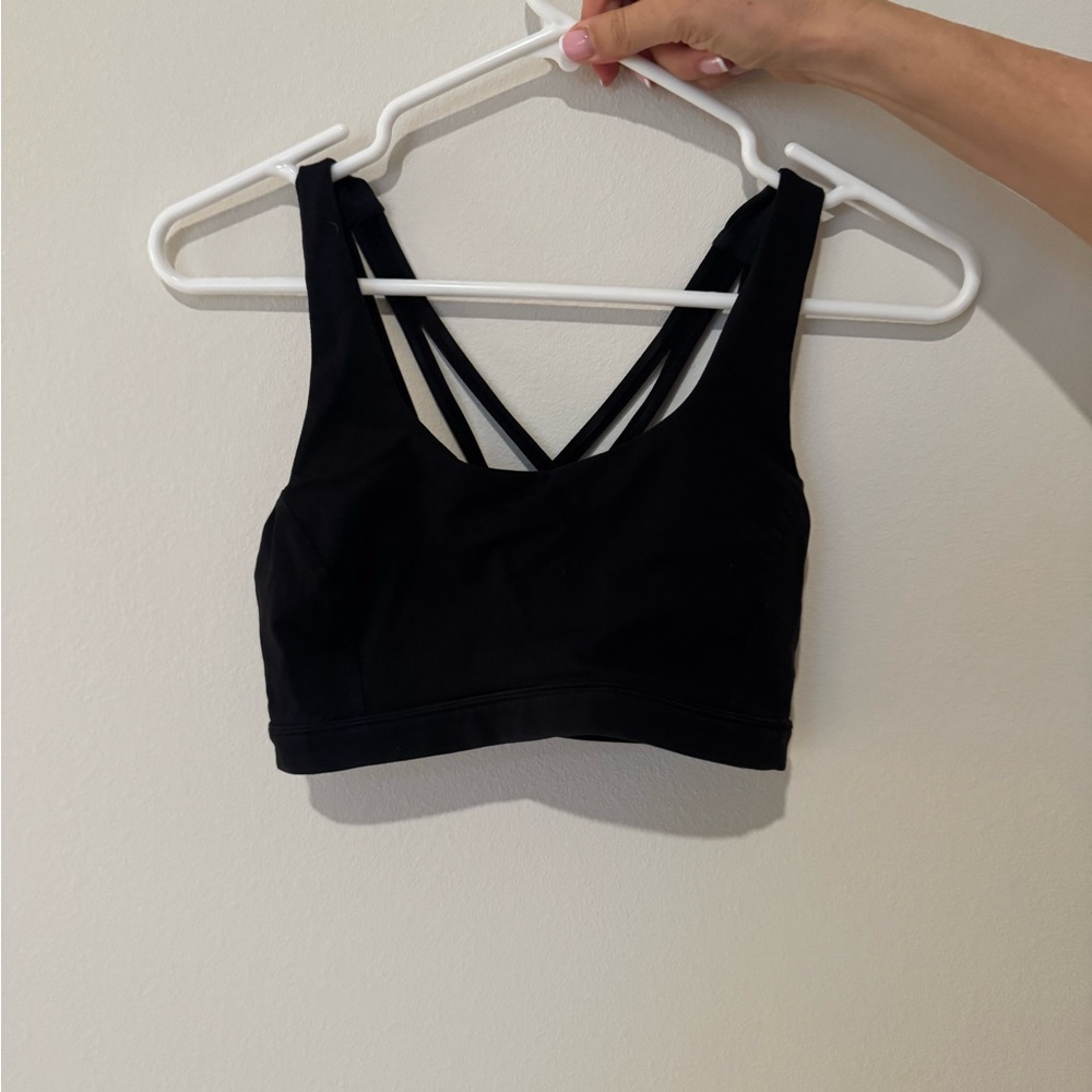 Lululemon Black Strappy Sports Bra